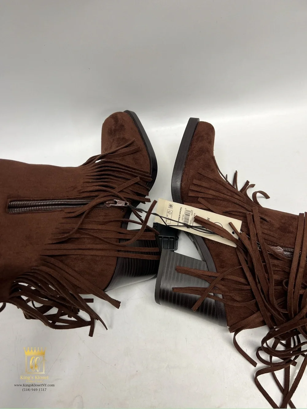 No boundaries fringe boots